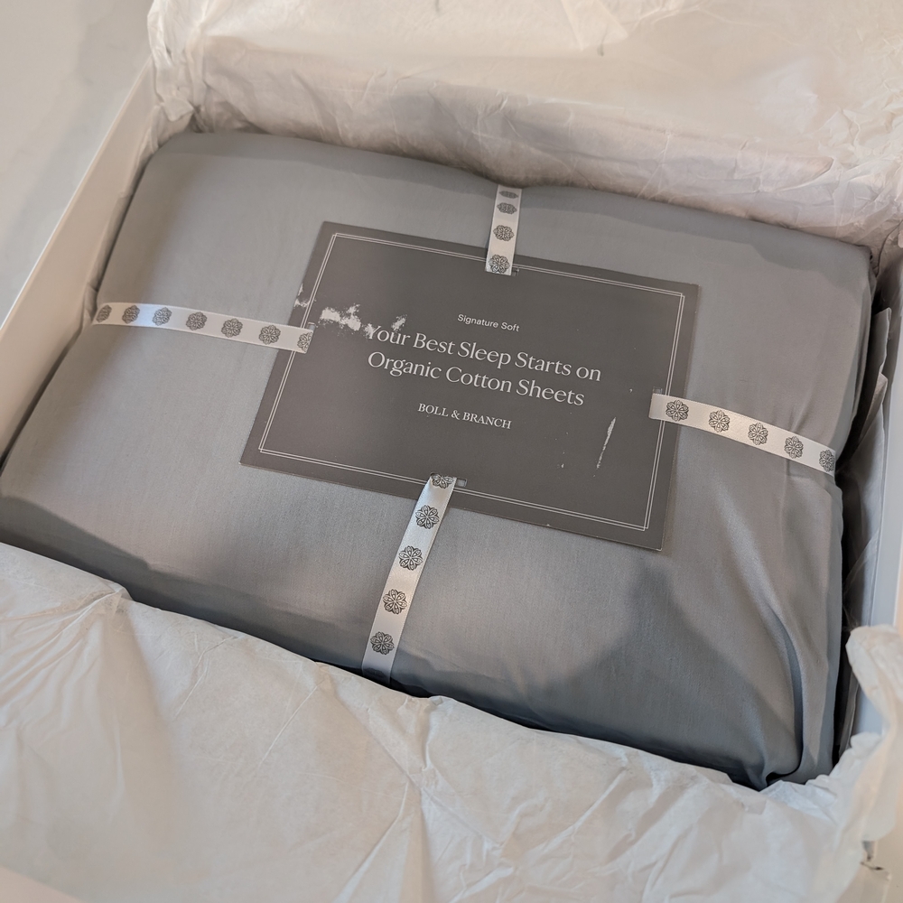 Silver Smooth Cotton Sheets Set